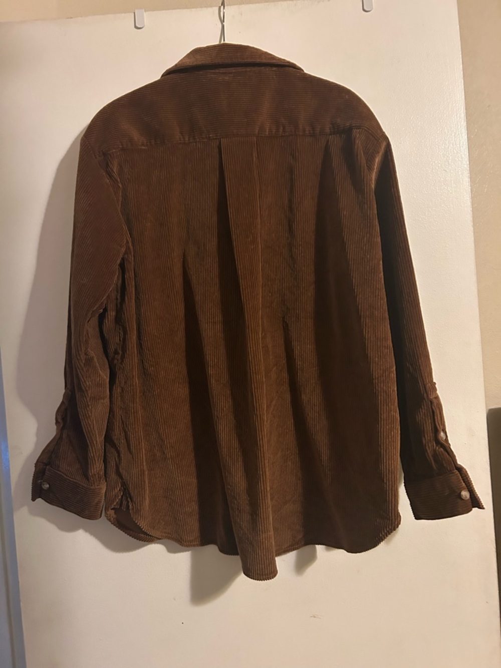 Sézane Max shirt EUC Corduroy Button-Up Shirt in Warm Caramel - Picture 3 of 7